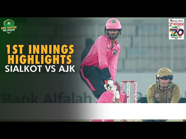 1st Innings Highlights | Sialkot vs AJK | Match 28 | National T20 Cup 2025 | PCB | M2L1A 1st Innings Highlights | Sialkot vs AJK | Match 28 | National T20 Cup 2025 | PCB | M2L1A