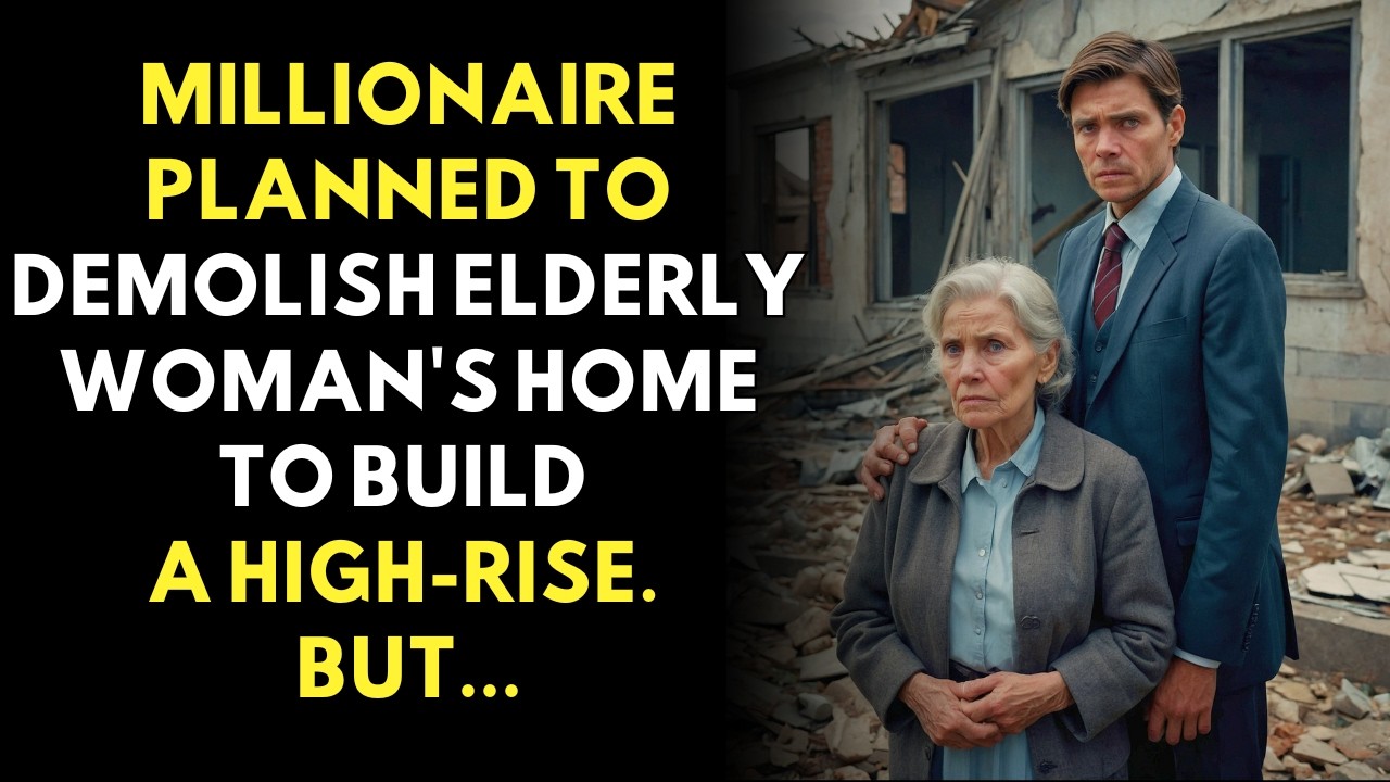 MILLIONAIRE PLANNED TO DEMOLISH ELDERLY WOMAN'S HOME TO BUILD A HIGH-RISE. BUT...
