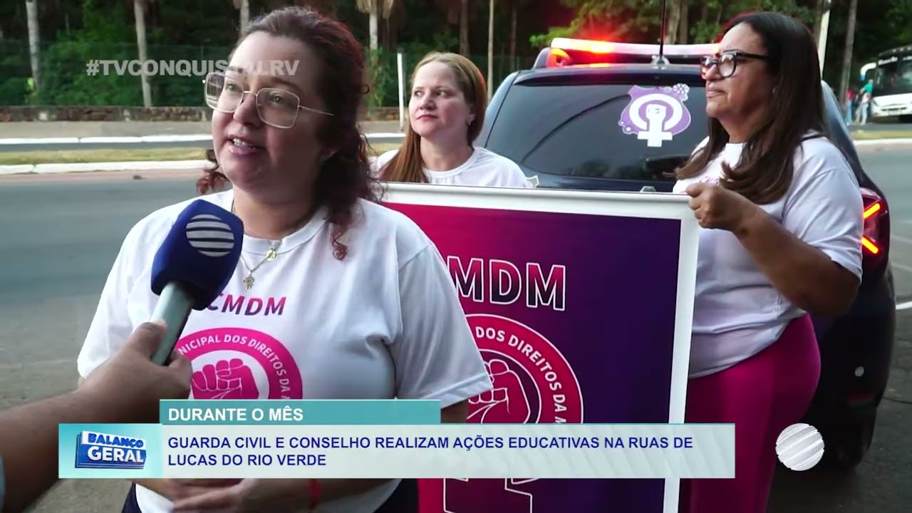 Guarda Civil e conselho realizam ações educativas nas ruas de Lucas do rio Verde