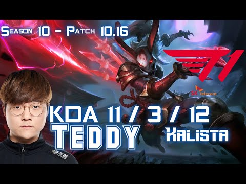 T1 Teddy KALISTA vs SENNA ADC - Patch 10.16 KR Ranked