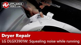 Dryer Repair - Squealing Noise While Running - Drum Roller Assembly