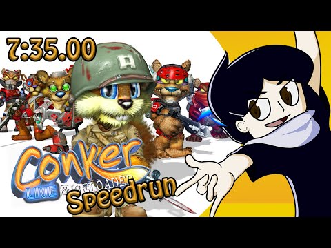 Conker: Live and Reloaded - Chapter X Speedrun [SHC Worm] - 7:35.00