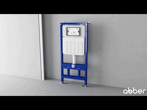 Миниатюра изображения товара Унитаз подвесной с инсталляцией Abber Rechteck AC1219TC-AC0105-AC0120MW (с кнопкой смыва)