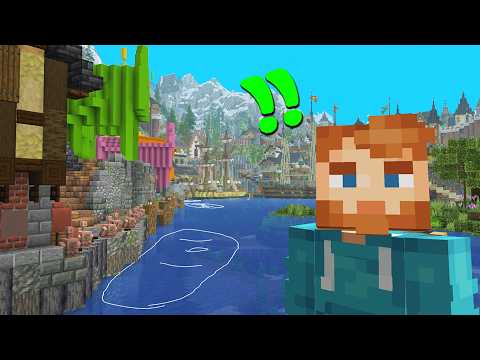 Designing the new City Harbor in Creative for my Hardcore Minecraft World