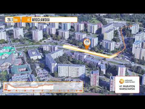 47. Nationale-Nederlanden Maraton Warszawski - prezentacja trasy 3D