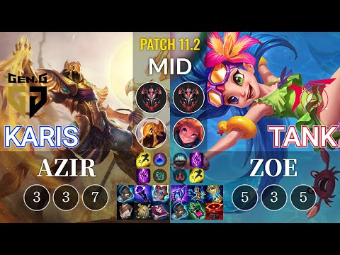 GEN Karis Azir vs TLN Tank Zoe Mid - KR Patch 11.2