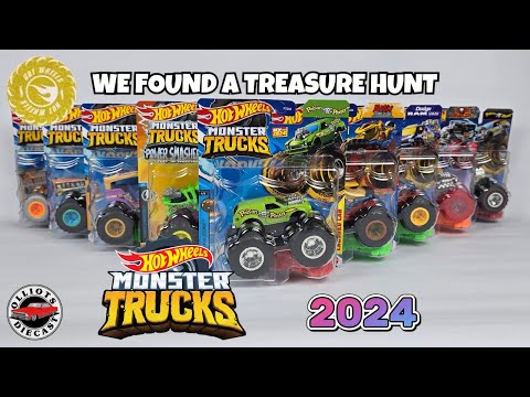 Unboxing Hot Wheels Monster Trucks 2024 - Including a Treasure Hunt