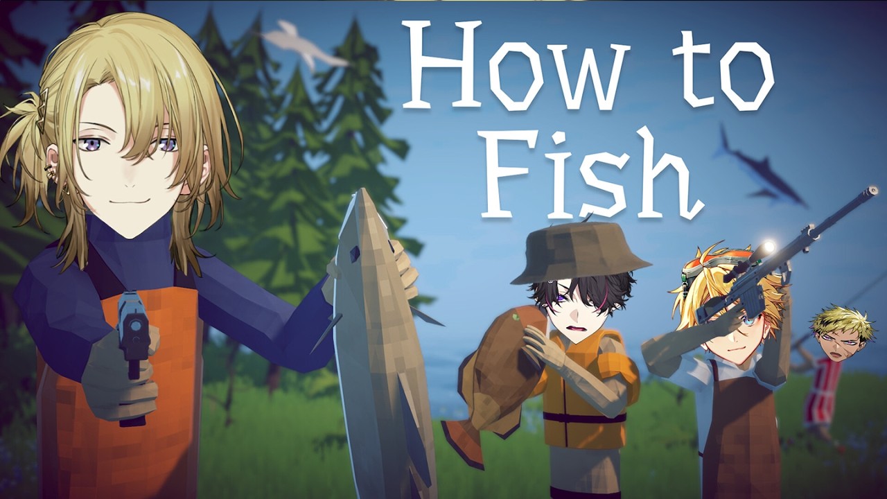 How to Fish... with 4 boys... 【NIJISANJI EN | Luca Kaneshiro】