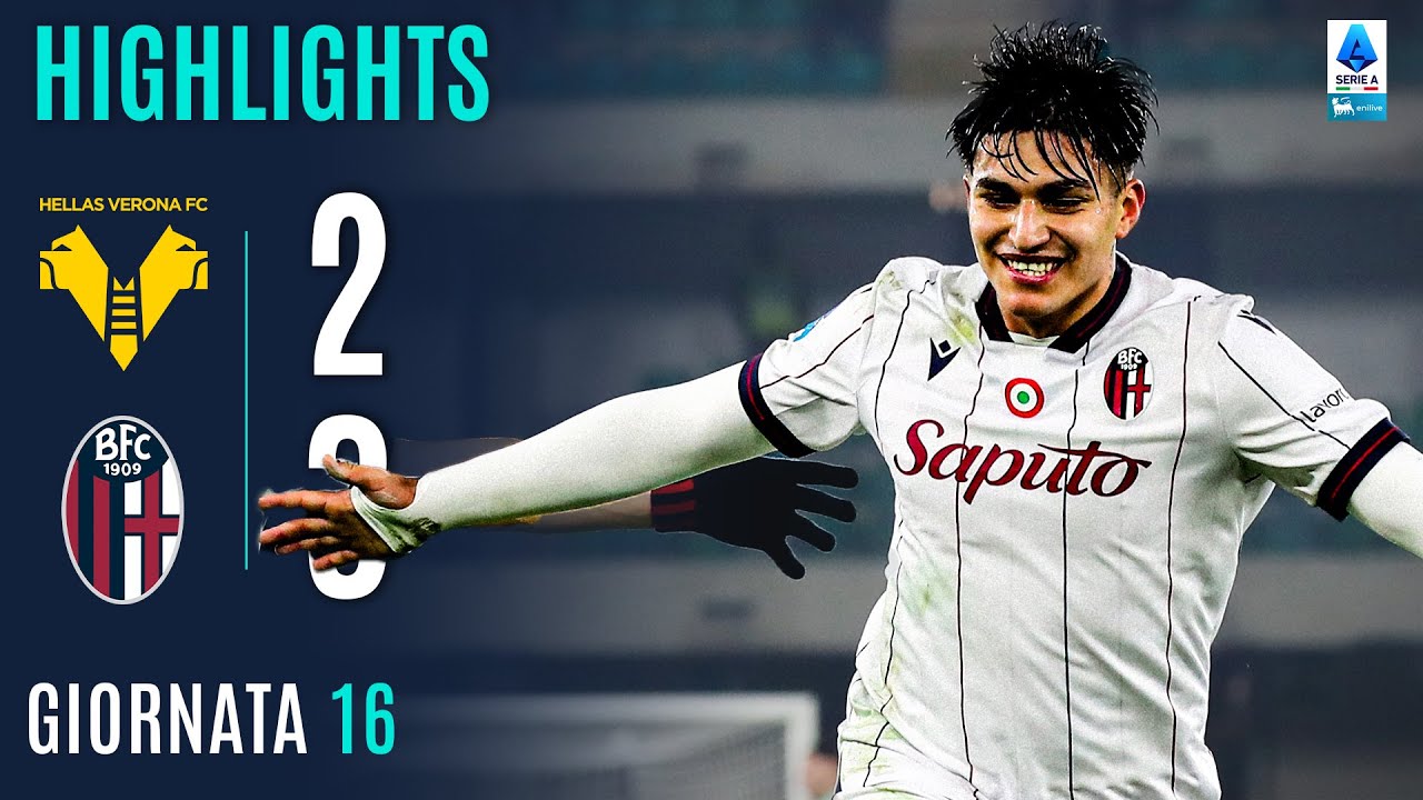 VERONA-BOLOGNA 2-3 | HIGHLIGHTS | 16ª GIORNATA | SERIE A ENILIVE 2025/26
