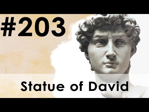 Drawing No.203: Drawing of Statue of David