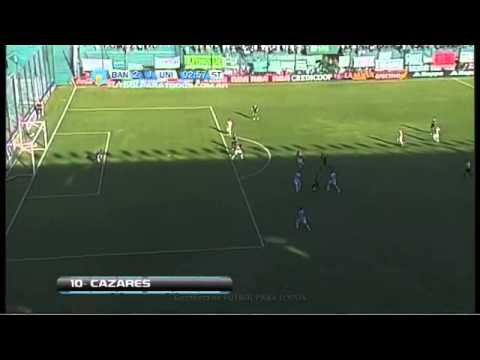 Gol de Cazares  Banfield 2 Unión 1  Fecha 21  Torneo Primera B Nacional Fútbol Para Todos