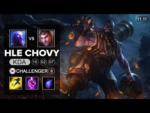 HLE Chovy Ryze  Mid vs Jayce - KR Grandmaster Patch 11.11