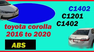car abs fix to toyota corolla 2018 to 2019
