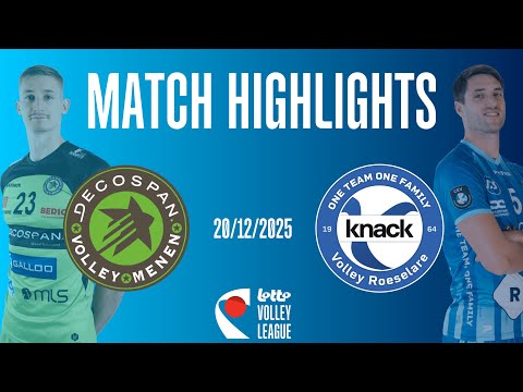 GAME HIGHLIGHTS: Decospan Volley Team Menen vs Knack Roeselare (20-12-2025)
