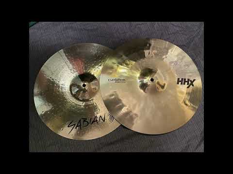 Sabian HHX Evolution 15" Hi Hat Cymbals. 1051/1480 grams: https://rvrb.io/2020-evolution-15-eirpyk