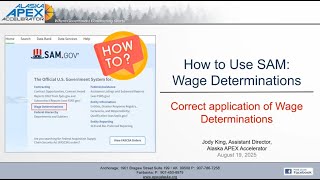 How to Best Use SAM  Wage Determinations