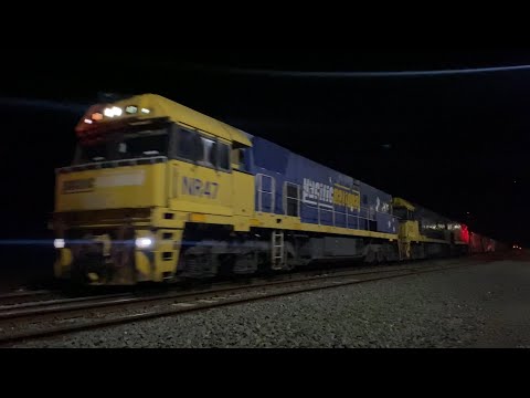 3MA5 Pacific National intermodal with NR47 NR53 NR10 at Gheringhap headed for Adelaide SA 20/5/2025