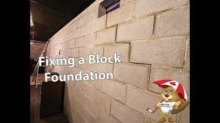 Watch video: Fixing a Block Foundation