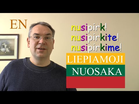 LITHUANIAN LESSON 203 - LIEPIAMOJI NUOSAKA - IMPERATIVE