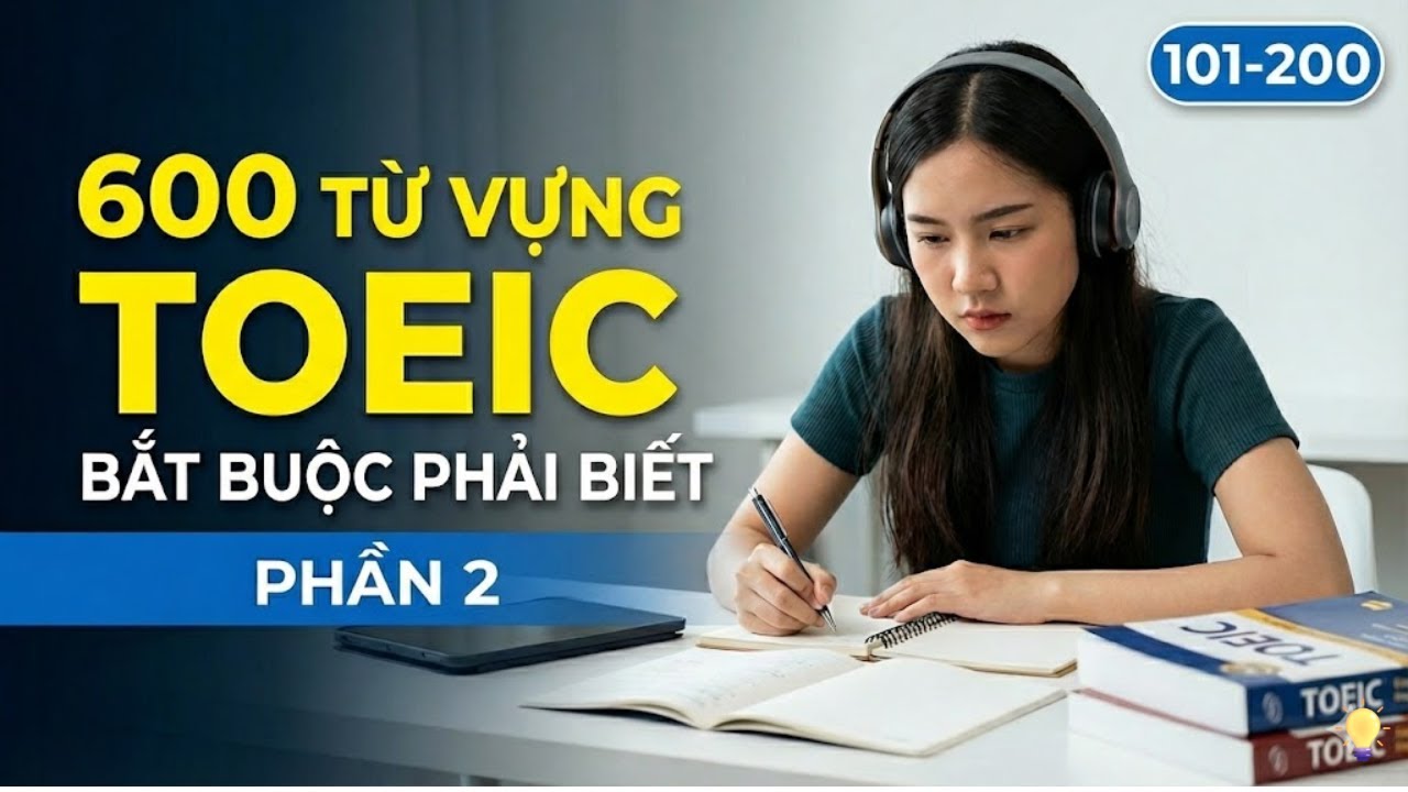 600 Từ Vựng TOEIC Thường Gặp Nhất Trong Đề Thi | Phần 2 | Toeic Essential 600 Words | #toeic