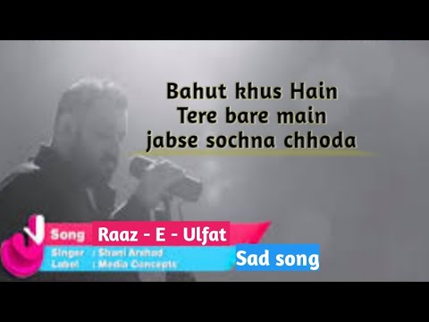 Bahut khus hain Tere baare me jabse sochna chhoda Raaz E Ulfat | Shani Arshad | Ost