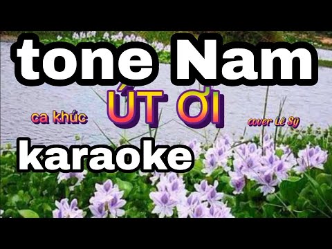 (KARAOKE)  -  Út Ơi _ JENA   //  Tone nam _  Lê Sỹ cover
