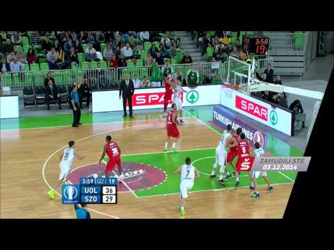 Union Olimpija - Szolnoki Olaj 89:67 (8. krog, EuroCup, 3.12.2014) - Highlights