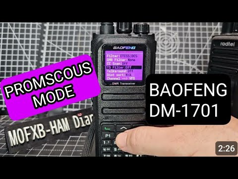 Baofeng DM1701 OpenGD77 - Promicous Mode 