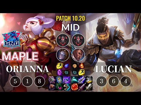 LNG Maple Orianna vs Lucian Mid - KR Patch 10.20