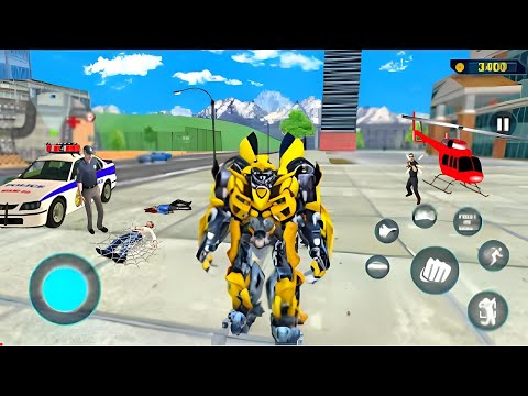 Bumblebee Multiple Transformation Jet Robot Car Game 2020 - Android Gameplay #20.