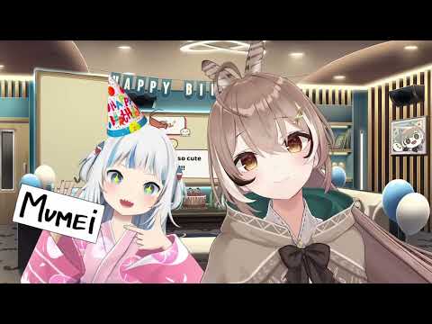 Mumei and Gura sing: Tell Your World