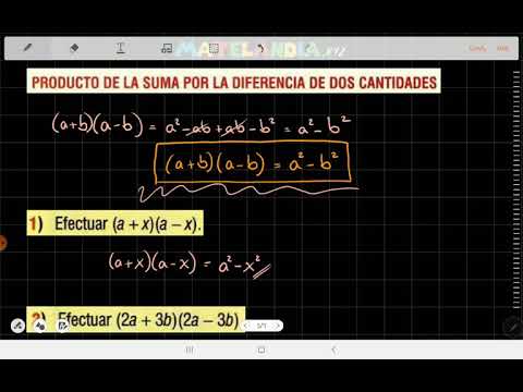 Productos notables - Producto de suma por diferencia (caso especial)