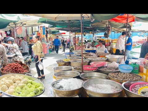 Amazing! Cambodian Street Food & Market Food Compilation- Fresh Seafood, Snacks, Fruits, Vegetables