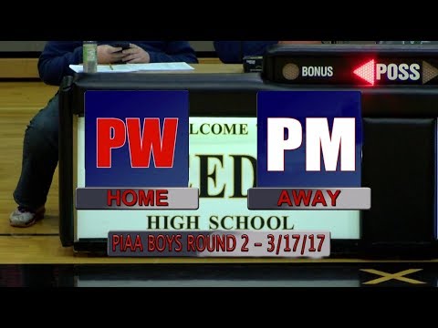 PWHS Boys Basketball vs. Pocono Mountain West, PIAA State Playoffs Round 2 - 3/17/17  | PWHS Sports