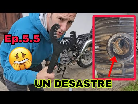 Ep.5.5😤 I can’t remove rusty collectors and the cylinder head is in bad shape💦BMW R100gs Dana EDI…