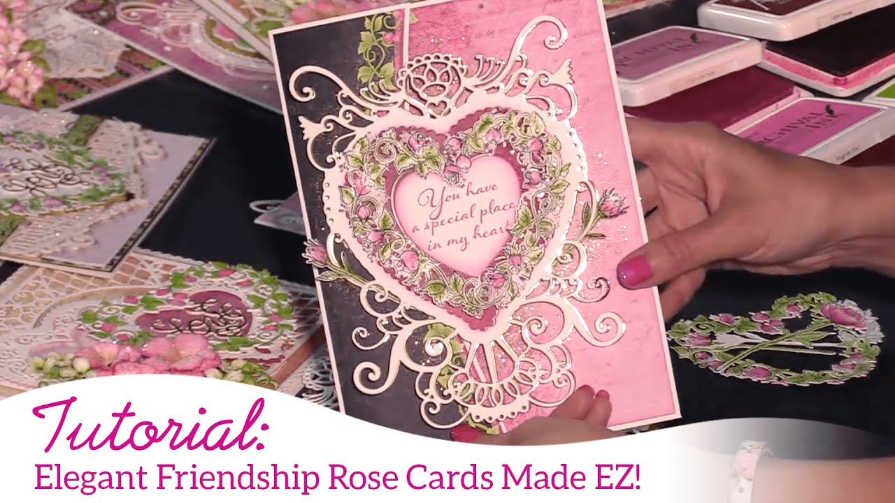 Elegant Friendship Rose Cards Made EZ!