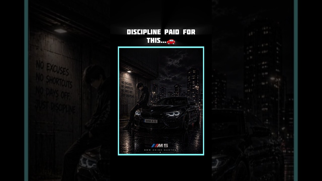 #DISCIPLINE BUILT THIS 💯 (Not #Motivation) |#bmwm5 #shorts #viral #quotes