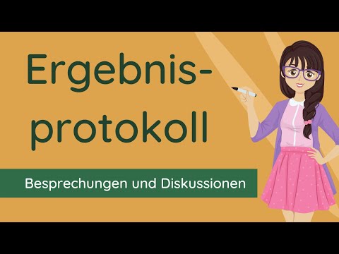 Ergebnisprotokoll schreiben - Vorlage und Beispiel