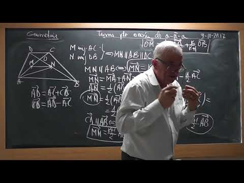 Lectia 1621 - Clasa 9 - Vectori: Punct ce imparte un segment intr-un raport dat Relatia vectoriala
