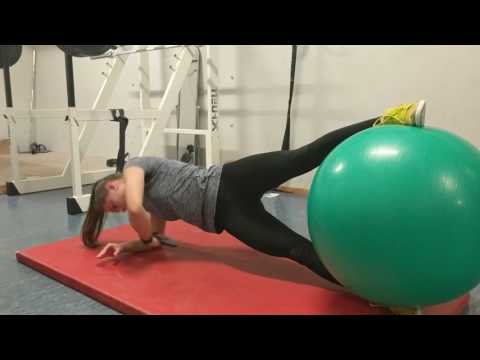 Rotation im Seitstütz mit Pezziball