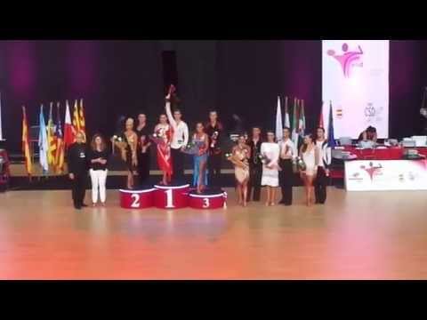 Adria Martos- Katerina Paraschou Spanish Championship 2015 Podium & Honor dance