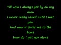 Celine Dion- Alone With Lyrics