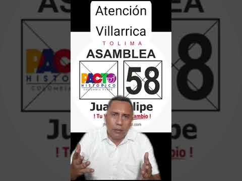 2 mil habitantes de Villarrica  votan Asamblea Pacto Histórico 58 #tolima