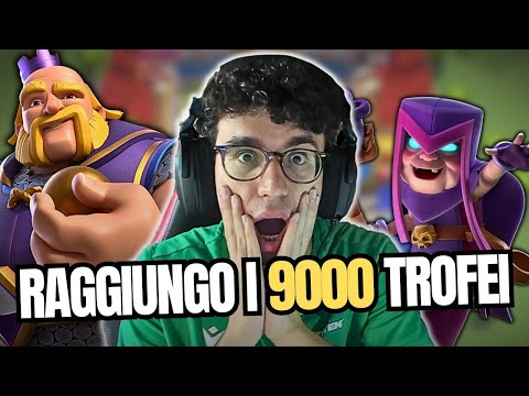 RAGGIUNGO FINALMENTE I 9000 TROFEI CON GR EVOLUTO! - CLASH ROYALE ITA