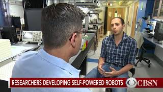 CBS interview with Osama R. Bilal and Chiara Daraio about their self-powered soft robots