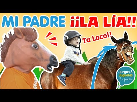 Se DISFRAZA DE CABALLO ¡No creerás lo que ocurre!  // Familukis