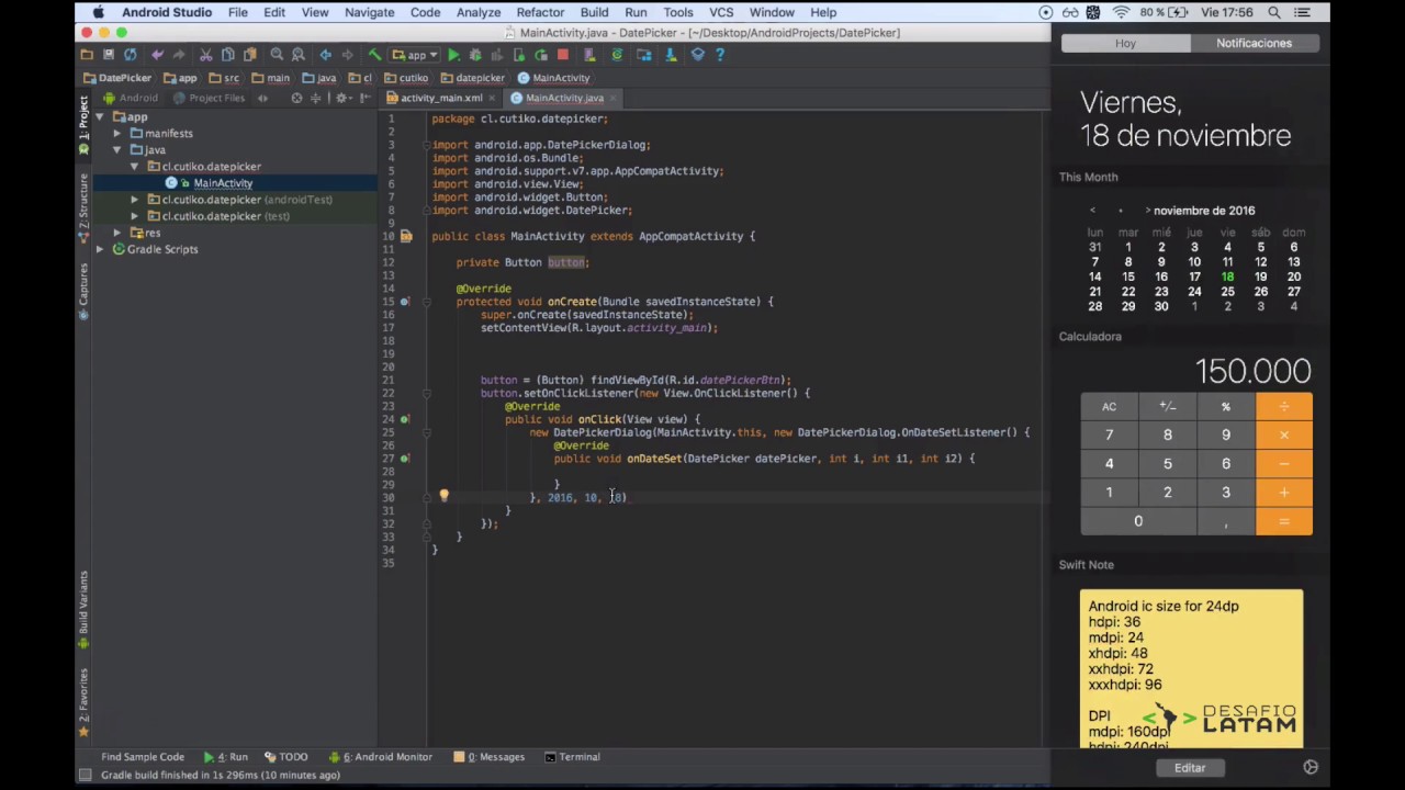 Android Datepicker - Parte 01