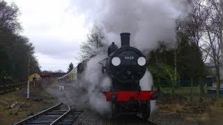 preview picture of video 'Battlefield Line Railway,Steam Gala Weekend,March 16th,2013,HD,England,UK'