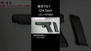 【東京マルイ】グロック34レビュー　切り抜き#shoto