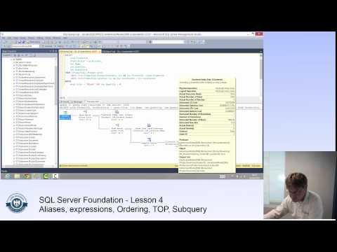 SQL Server Tutorial - Part 4 - Alieses, Expressions, ORDER BY, TOP, subqueries